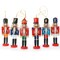 Ornativity Nutcrackers Hanging Ornament Figures - Christmas Mini Wooden King and Soldier Nutcracker